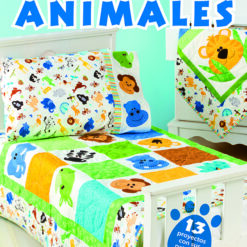 Aplicaciones De Patchwork Con Motivos Infantiles. Animales