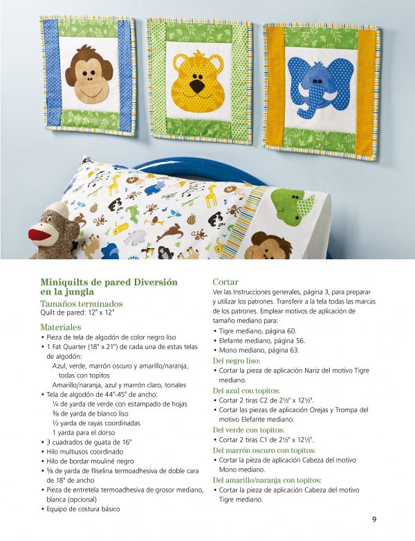 Aplicaciones De Patchwork Con Motivos Infantiles. Animales - Imagen 5