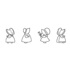 Stencil Quilting BQ-1303  mide 7.6 cm cada diseño