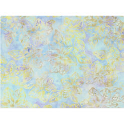 Tela CD-03673-001, Batik, 100% algodón, suaves tonos turquesa, amarillo mide 1.10 mt. ancho x 30 cm