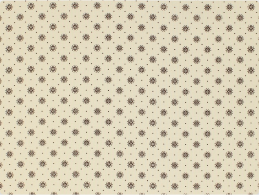 Tela BD-49817-A04,100% algodón, color fondo beige y pequeñas flores café, mide 1