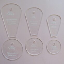 Set de plantillas pétalos X 3