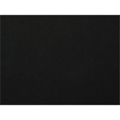 100% algodón, color negro sólido, mide 1.10 mt. ancho x 30 cm