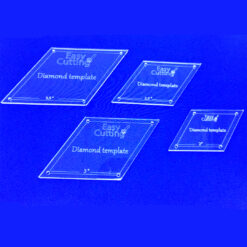Set de plantillas diamantes 60°, 2"- 2,5" - 3" - 3,5", liberado el 1/4 pulgada