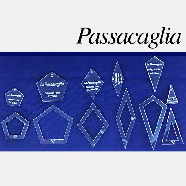 Set de Plantillas de Acrílicos Passacaglia separado 1/4¨ - Imagen 2
