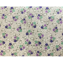 Tela ZD-76416-003 100% algodón, diseño flores  1.10 ancho x 30 cm