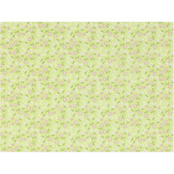 Tela BD-49708-A02, 100% algodón, diseño pequeñas flores, fondo verde infantil, mide 1.10 mt. ancho x 30 cm