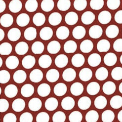 Tela ID 8458 100% algodón, diseño puntos blancos (3cm) fondo rojo 1.10 mt. ancho x 30 cm