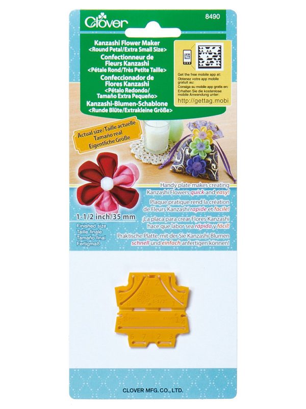 Yoyo 8490 - Flores Kanzashi - Tamaño 3,75 cm