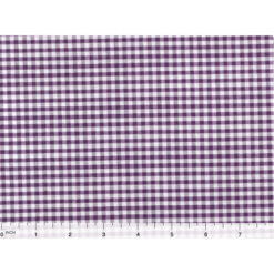 Tela ZD-74689-004- 100% algodón, color  purpura cuadrille, 1.40 mt. ancho x 30 cm
