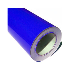 Vinilo adhesivo Nª 017, color azul eléctrico Glossy, mide 30 cm x 1 mt.