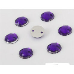 Brillos 015 figura redondos obispo 30 unid, trae orificios para coser, miden 8 mm