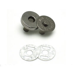 Broches 002 metálico mide 14 mm color niquel negro x 4 unidades