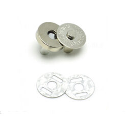 Broches  001  magnético metálico  mide 14 mm color plata x 4 unidades