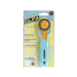 Cortador de tela 45 mm marca Olfa color  Splash Turquesa