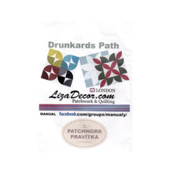 Plantilla Drunkards Path  Liza Decor mide 4 y 5 pulg