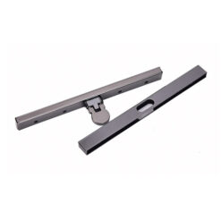 Manilla metálica tono plata para billetera de acordeòn mide 11,5 cm