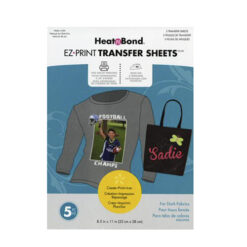 Papel Heat Bond  INKJET TRANSFER SHEETS Imprime fotos (5 telas oscuras) 22cm x 2