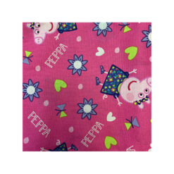 Tela  Disney 100% algodón, diseño Peppa Pig, rosado mide 91x109 cm