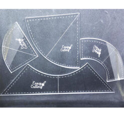 Plantilla Strips"N Curves son 4 piezas, cada bloque terminado 9 pulgadas