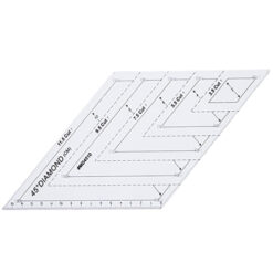 Regla diamante o rombos 45 grados desde 3,5 a 15 cm
