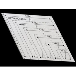 Regla diamante o rombos 60 grados desde 3,5 a 15 cm