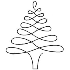 Stencil 895 Arbol Navideño 14x12,5 cm