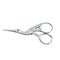 Tijera 010 figura pelicano color plata mide 11,5 cm