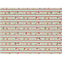 Tela ZD-75718-001 diseño tiras de flores, 100% algodón  1.10 mt. ancho x 30 cm