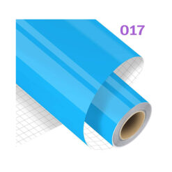 Vinilo adhesivo Nª 017, color celeste oscuro Glossy, mide 30 cm x 1 mt.