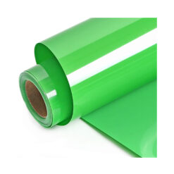 Vinilo adhesivo Nª 020, color verde limón con brillo, mide 30 cm x 1 mt.