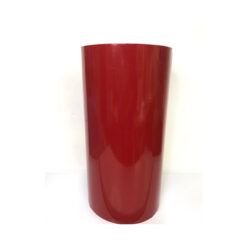 Vinilo adhesivo Nª 019, color rojo carmine brillante, mide 30 cm x 1 mt.