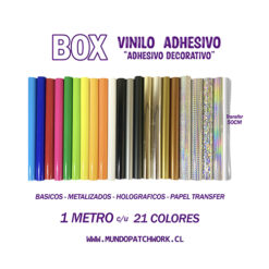 Box  21 vinilos adhesivos Macal + 50 cm papel transfer tape