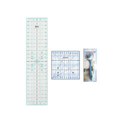 Kit Set reglas antideslizante en cm + cortador GoldenWay 45 mm