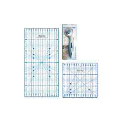 Kit Set reglas antideslizante Golden Way en cm + cortador Golden Way 45 mm