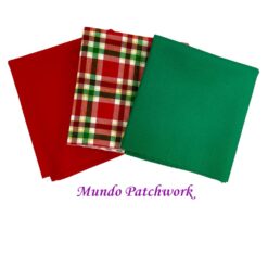 Tela Nº 103202 - 100% algodón Compose Navideño  x 3 diseños, cada uno mide 1,10m