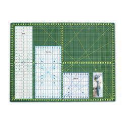 Kit Base 45x60 cm + set reglas antideslizante en cm + cortador Golden Way 45 mm