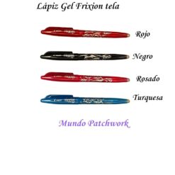 Lápiz frixion para marcar la tela, se borra con calor, se vende por unidad