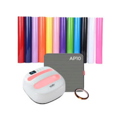 Estampadora HobyPress 24x24cm + alfombrilla + 12 vinilos textiles de regalo