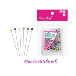 Alfileres NS 105 para acolchar (extrafinos), vidrio resistente al calor, miden 0,4 x 36mm x 100 unid