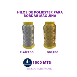 Hilos 0115 de bordar Navideño marca SAMURAI de 1000 mt de poliester x unidad, alta resistencia