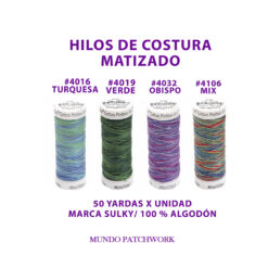 Hilos 4062 matizados marca Sulky 100% algodòn, por unidad
