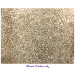 100% algodón, diseño curvas color beige