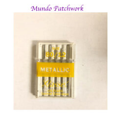 Agujas Alemanas para máquina coser caseras Klasse 80/12 Metalic x 5 unid