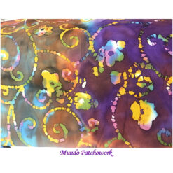 Tela CD-03697-001, Bali Batik, 100% algodón, mix colores , mide 110 ancho x 1 me