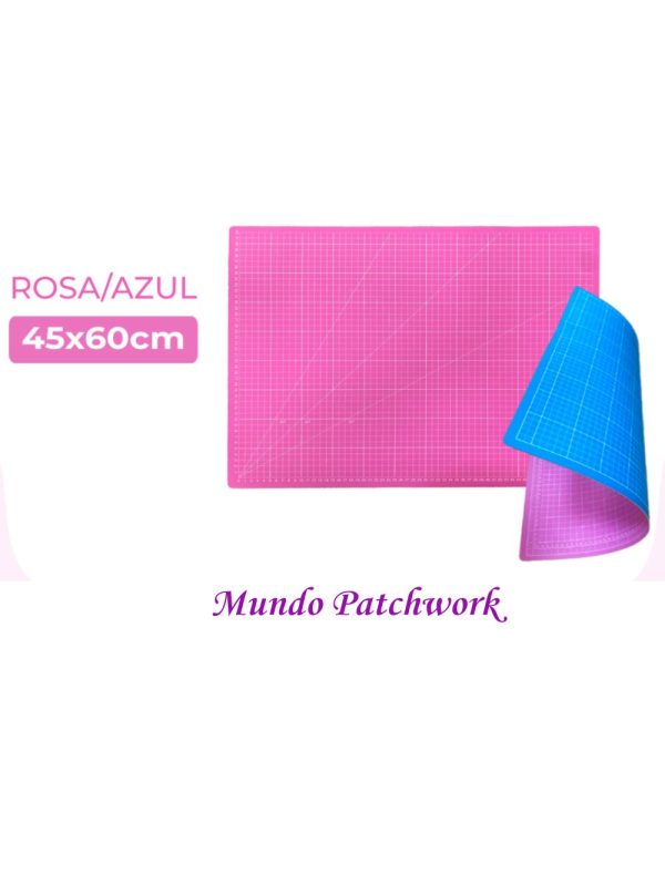 Base de Corte reversible 45x60cm y 24x18 pulgadas, color rosada y azul