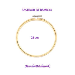Bastidor de bamboo mide 23 cm