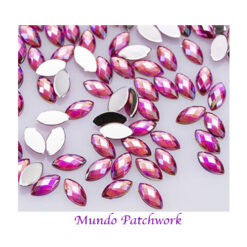 Brillos 071 color rosado tornasol 50 unid, mide 4x8mm