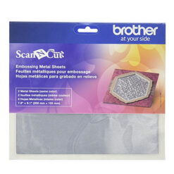 Hojas metálicas plateado para grabado en relieve CAEBSSMS1 para Brother Scan N C
