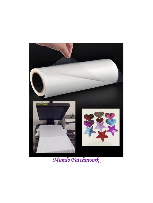 Papel Bifaz para parches, mide 48 cm ancho por 1 metro - Imagen 2